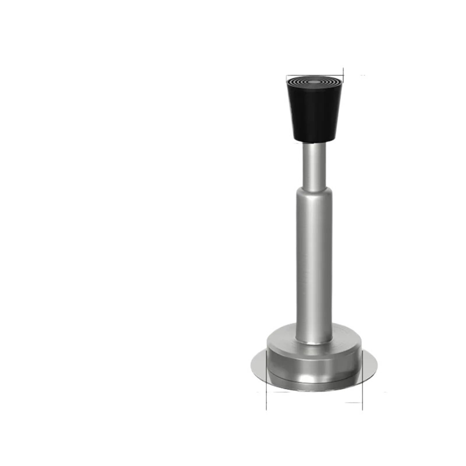 Door Stopper Non Punch Hydraulic Buffer Door Stop Wall Or Floor Bumper for Household Anti Collision(Sliver-125mm)