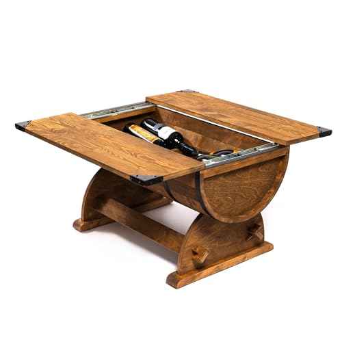 CREATIVE COOPER Couchtisch im Stil der Weinfass-Bar, Minibar mit...