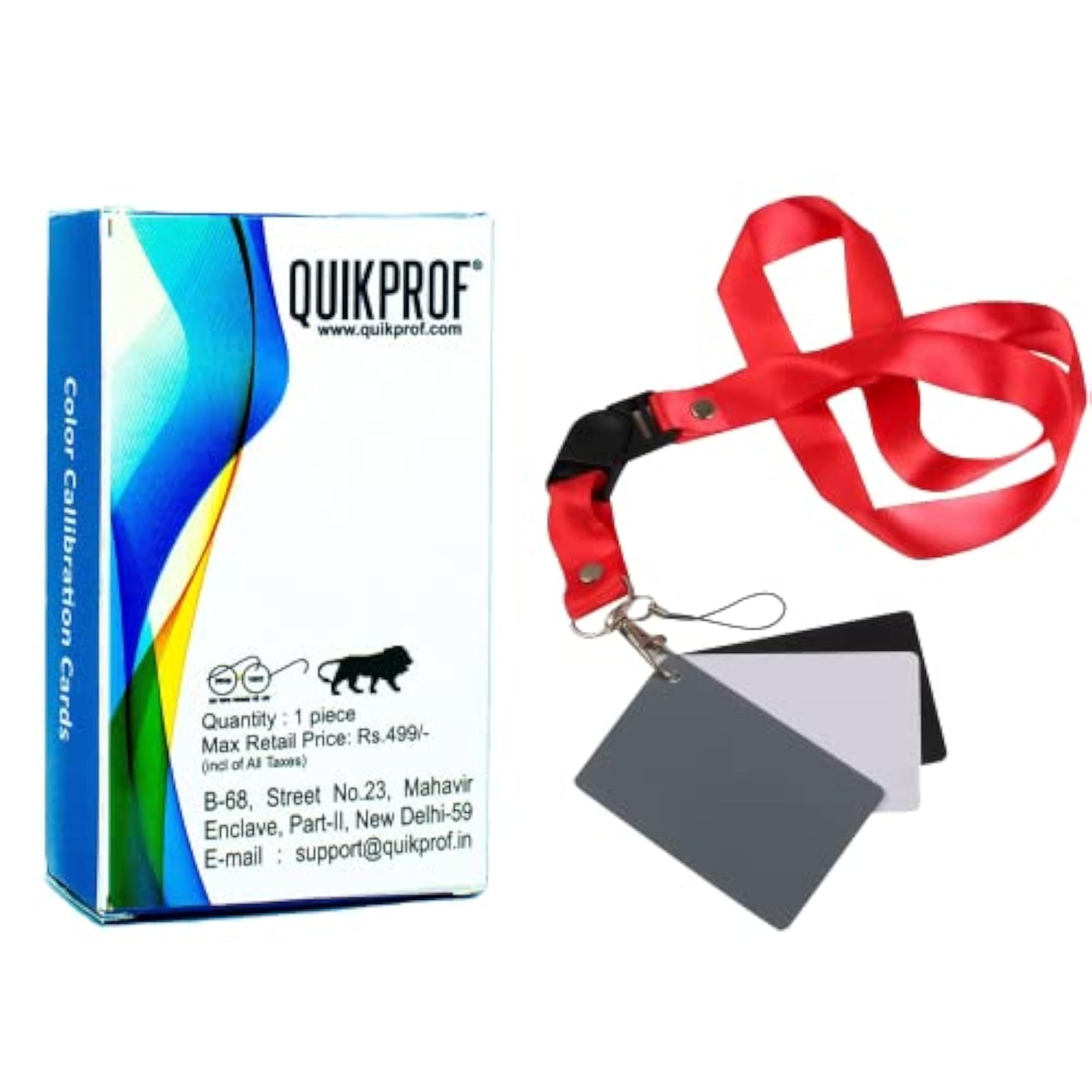3 in 1 Digital Balance Cards, Gray Exposure Card