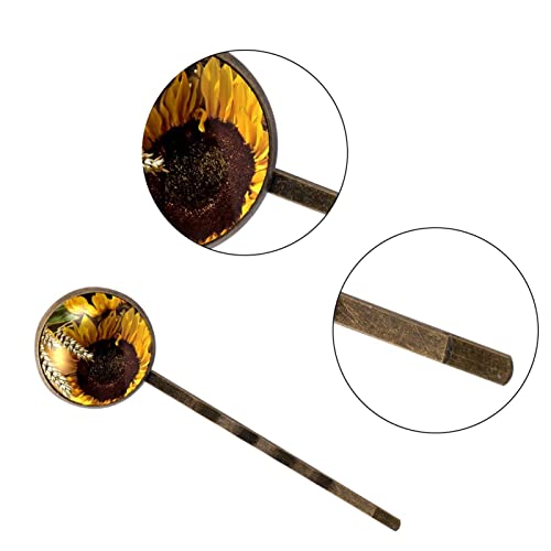 Pasador de girasol para el pelo de mujer y accesorios decorativos 3