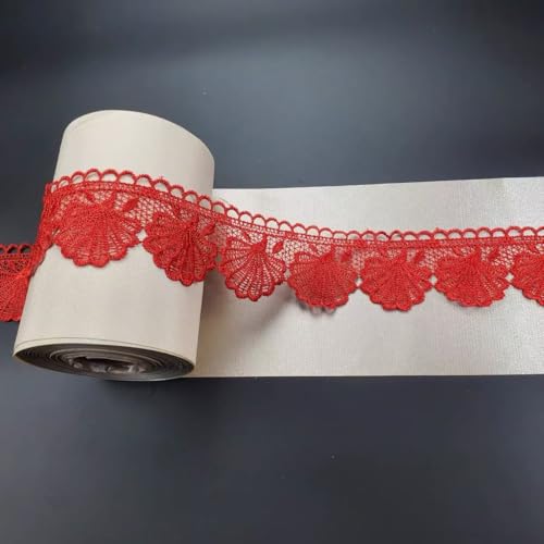 WANYI 2 Yards Cinta de Encaje, 6CM Ancho Cinta Decorativa Vintage Encajes y Puntillas para Manualidades, DIY Decoración, Sofás, Cojines