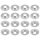 QUARKZMAN 16 Stück Senkkopf Unterlegscheiben M4x12x1mm, Konvexe Konkave Unterlegscheiben Edelstahl Beilagscheiben Set für Schrauben Bolzen Mutter Gewindestange Griffe, Silber Dichtscheiben