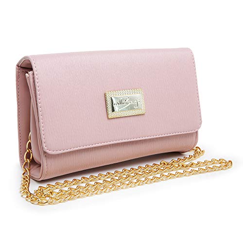 Kit Bolsa Feminina + Bolsa Pequena Balada DE Lado Com Carteira Linda (Rosa)