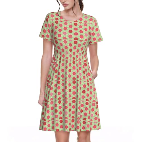 Robe d'été à manches courtes idéale pour vos vacances et pique-niques