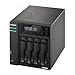 Asustor Lockerstor 4 Gen2+ AS6704T v2 4 Bay NAS Storage, Intel Quad-Core 2.0GHz CPU, Dual 5GbE Ports, 4GB RAM DDR4, 4 M.2 SSD Slots, HDMI, Network Attached Storage (Diskless)