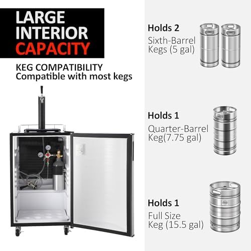 Tropow SB8UYWZWCOPPYEA1IRIPTG8Z2R Beer Kegerator, Single Tap Draft Beer Dispenser thumb #4