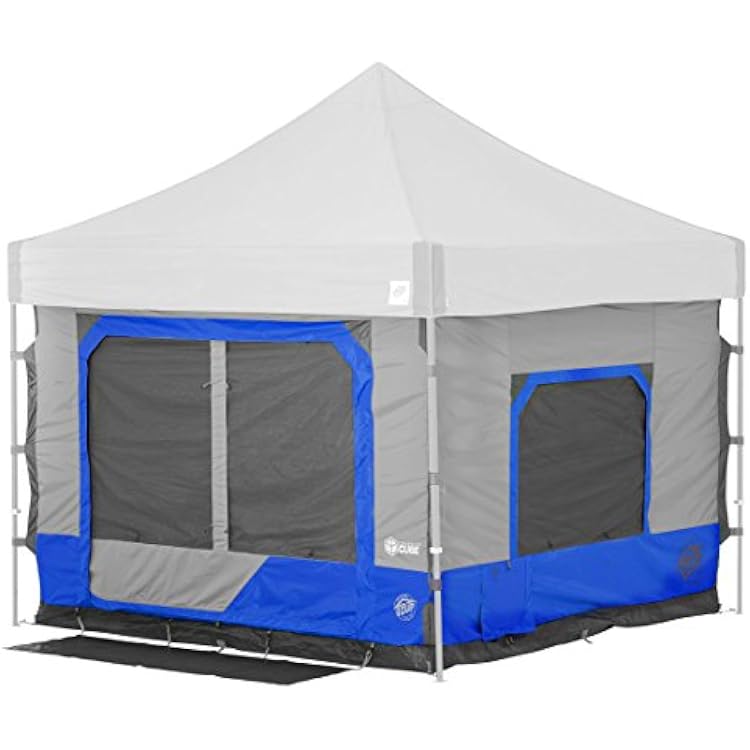 E-Z UP Camping Cube 6.4, Converts 10 Straight Leg Canopy into Camping Tent, Royal Blue CanopyShelter NOT Included