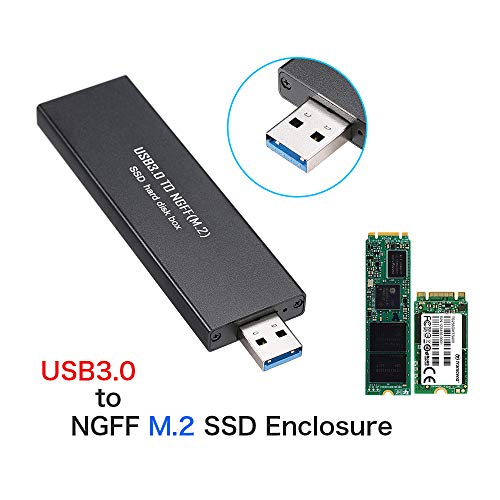 Andoer USB3.0 para NGFF M.2 SSD Gabinete M.2 SATA para USB3.0 Placa adaptadora B-KEY Disco rígido