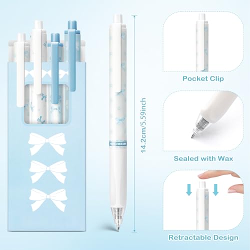 Set de 4 bolígrafos retráctiles Ponhey tinta negra 0.5 mm miniatura 2