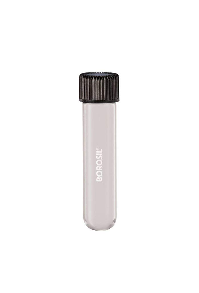 BOROSIL 9900012 Culture Tubes Media Round Bottom PP Cap with Liner 50 mL Borosilicate CS/50, 50fluid_Ounces, Degree C, Borosilicate Glass, (Pack of 50)