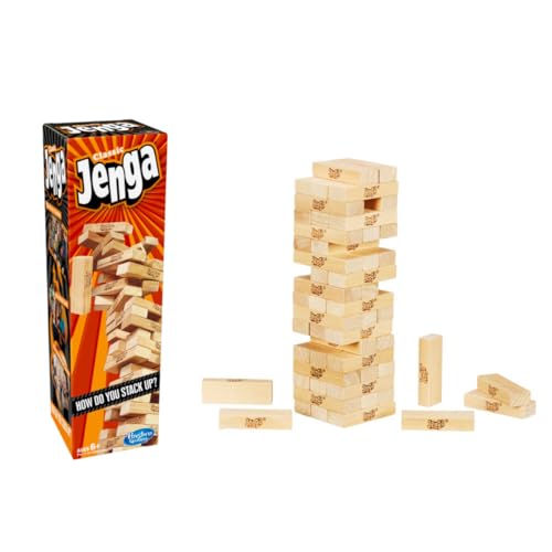Hasbro Gaming Original Jenga Game, Jenga Stacking Tower Game, Fun Family Game...