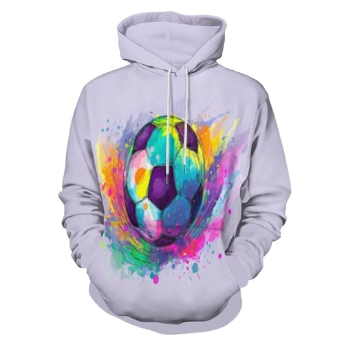 Sweat à capuche homme foot motif violet mode sweat-shirt poche