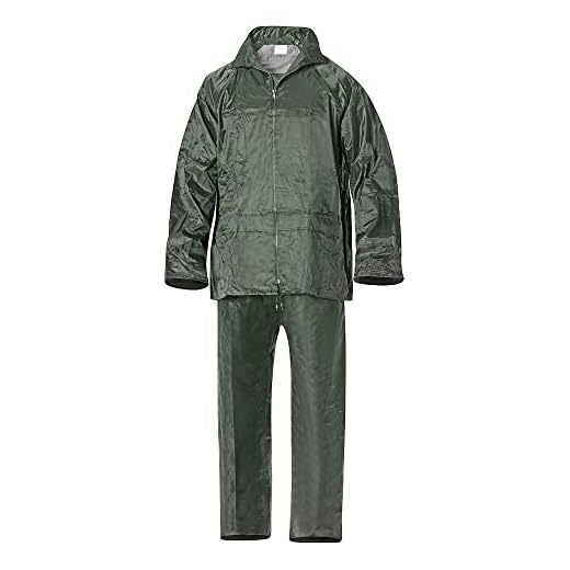 Traje de Agua Impermeable Verde Nylon Talla 8-XL
