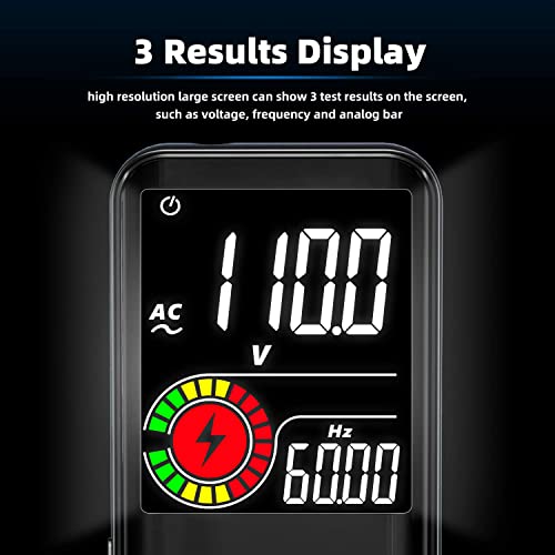 BSIDE S10 Multimetro Digitale Intelligente Display LCD EBTN 3 Risultati Tester Elettricista Automatico 9999 Conteggi Tester di Tensione Resistenza Capacità Continuità Hz Diodo Filo Vivo con Torcia