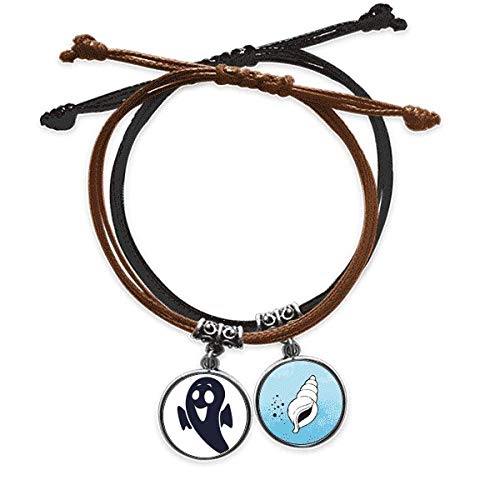 Pulsera Little Devil de cuero cobo DIYthinker Halloween pulsera de cuerda