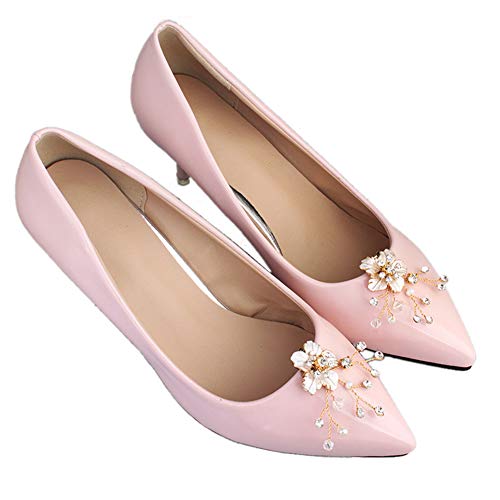 Pinces à chaussures fleur strass : clip amovible pour customiser escarpins