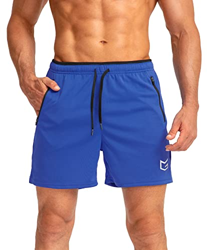 Image of G Gradual Men's Gym Workout Shorts Zipper Pockets 5 inch / 7 inch Quick Dry Breathable Runing Athletic Short for Men