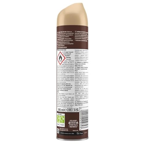 Glade Aerosol Air Freshener, Aerosol Room Spray and Odour Eliminator for Home Infused with Essential Oils, Sweet Chocolate Treat, Pack of 12 (12x300ml), Packaging May Vary - Image 6