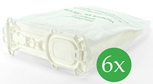 6 Bolsas de aspiradora, de Fieltro, Para Vorwerk Kobold 135 y 136