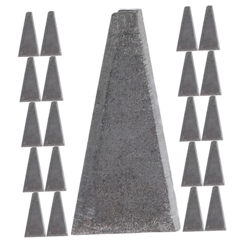 DIYEAH Cunei Triangolari in Acciaio Per Martello e , Cuneo a Tassello Piccolo Per Spacco e Disboscamento, Kit 30 Pezzi Portatile Per Lavori Di Rinforzo e Taglio Alberi