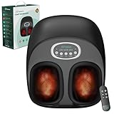 Snailax Foot Massager with Heat, Remote Control, Shiatsu Foot Massager Machine with Deep Kneading, Rolling, Compression, Vibration, Size 13, Gift for Lover