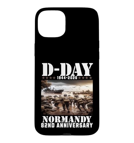 D-day 2026 82nd Anniversary Normandy D-Day Omaha Beach 1944 �X�}�z�P�[�X iPhone 15 Plus �p