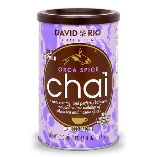 Orca Spice Reduced Calorie Chai Tea Latte Mix, 11.9 Oz, Black Tea...