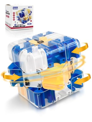 DealKits Cube Magique 3D, Labyrinthe, Puzzle Complexe avec Boules à Rouler, Jouet interactif et...