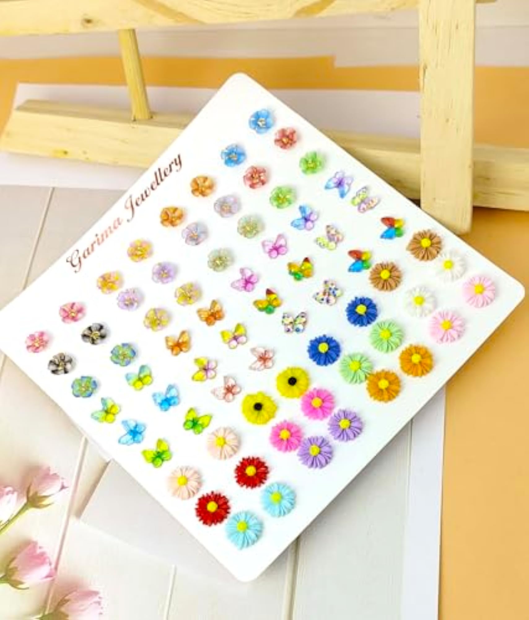36 Pairs Multi-Design Stud Earrings Combo Set for Women