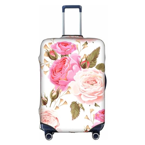 Housse de protection polyester lavable grand format XL motif fleurs roses