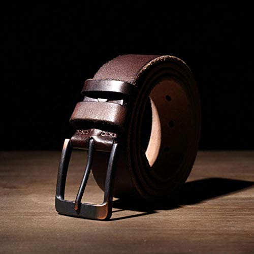 Ceinture rétro pour hommes boucle à ardillon ceinture jeunesse décontractée 105cm