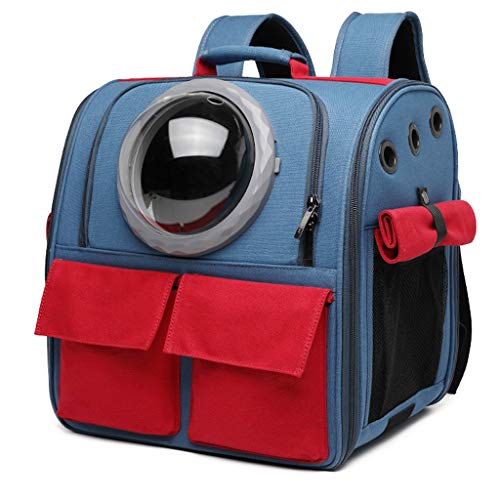 Haustierrucksack ABS-Kunststoff und High-Density-Leinwand-Haustier-Spielraum-Rucksack, Double-sided Blackout Curtain, atmungsaktiv, Verdeckte, Warm;Licht und praktisch, Geeignet for Katzen und Hunde z Cover