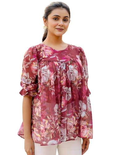 Robe évasée georgette anti-transpiration doublée coton col rond femme