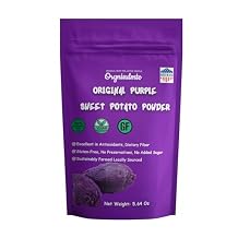 Orgnisulmte Original Purple Sweet Potato Powder 100% Pure Natural Premium Purple Yam Powder for Food Coloring No GMO Vegan Friendly 5.64Oz160g Pack of 5