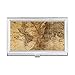World Map Veins Pattern Background Business Card Holder Case Pocket Box Wallet