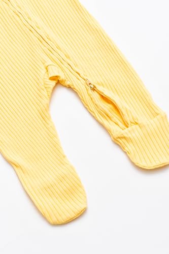 Image of monica + andy Double Zipper One Piece, 100% Organic Baby Clothes for Girls & Boys, Unisex, Preemie, Newborn & Infant Sizes