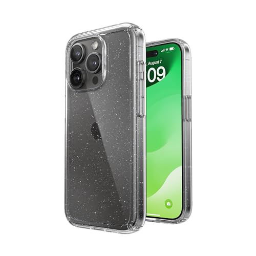 Speck MagSafe - Funda para iPhone 15 Pro, protección contra caídas y cámara, Funda Transparente para teléfono, Compatible con Carga inalámbrica, se Adapta a Todos los Modelos de 6.1 Pulgadas,