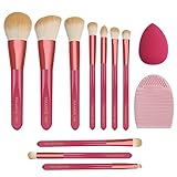 Brochas de maquillaje sintéticas de alta calidad: estas brochas para maquillaje están hechas con fibras sintéticas suaves y densas. Suave y sedoso al tacto, garantiza una buena experiencia del producto.