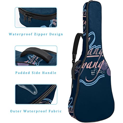 Étui de protection rembourré pour guitare acoustique classique, Multicolore 02, 42.9×16.9×4.7 in, Organiseur de sac - Les Beatles, Paul McCartney, John Lennon, RIngo Starr, George Harrison Étui de protection rembourré pour guitare acoustique classique, Multicolore 02, 42.9x16.9x4.7 in, Organiseur de sac – Image 5