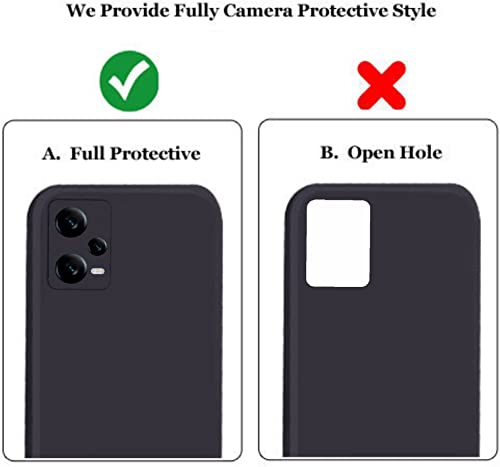 Image of A rtistque Back Cover Case for Mi Redmi Note 12 5G / Poco X5 with Camera Protection | Shockproof TPU|Stylish Protective Design|Slim Fit|Ultra Matte| Redmi Note 12 5G / Poco X5 5G Back Cover - Black