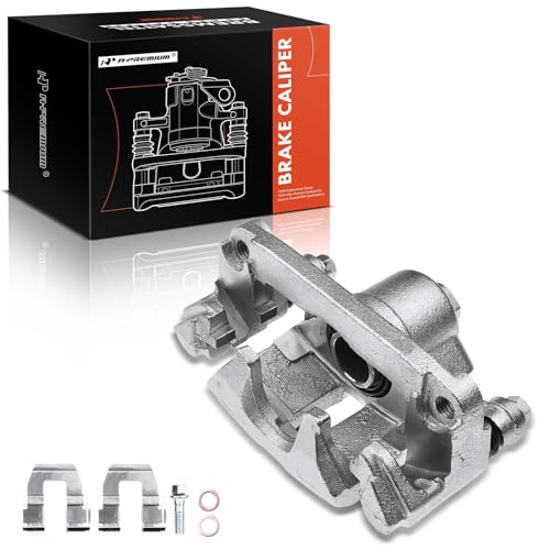 Image of A-Premium Rear Right Passenger Side Disc Brake Caliper with Bracket | Compatible with Buick, Chevrolet, Oldsmobile & Pontiac Models - Rendezvous, Venture, Silhouette, Aztek, Montana