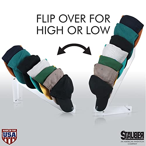 Stauber Best Acrylic Baseball Cap Rack And Hat Storage Display Holder Stand (Clear) #TOP5