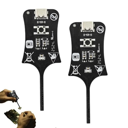 Type-C Inductance Tester, 2PCS Motherboard Coil Tester, Electronic Circuit Board Inductor Detector Tool, Diagnostic Device, for Mobile Phone, PC Quick Fault Detection, Repair