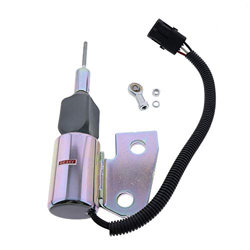 Solénoïde d'arrêt 24V résistant aux vibrations pour pelle R130 - 3