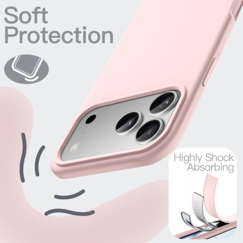 Image of JETech Silicone Cover Case for iPhone New Pro Max, Silky Touch, Light Pink