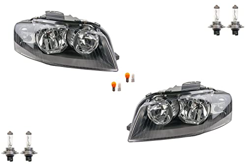 Fari alogeni adatti per Audi A3 8P 03-08 Set