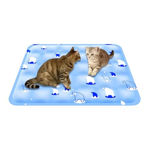 Manta de enfriamiento plegable para mascotas contra el calor alfombra lavable 2