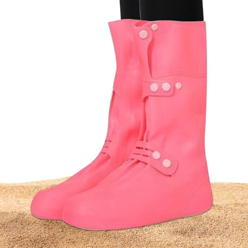 Couvre-chaussures en silicone extensible anti-pluie pour marche