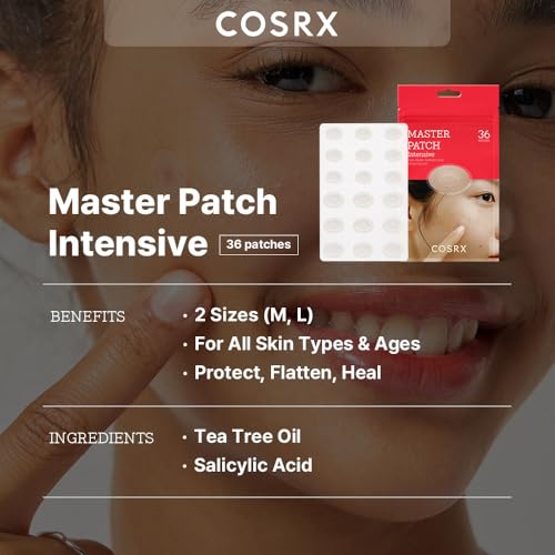 COSRX Master Patch Intensive, Oval-Shaped Pimple Patches (36 Counts) - image 2