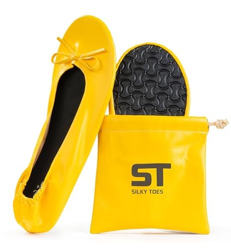 Image of Silky Toes Foldable Flat Shoes for Women | Portable Ballet Flats for Weddings, Parties, Events, Travel |Comfortable Cushioned